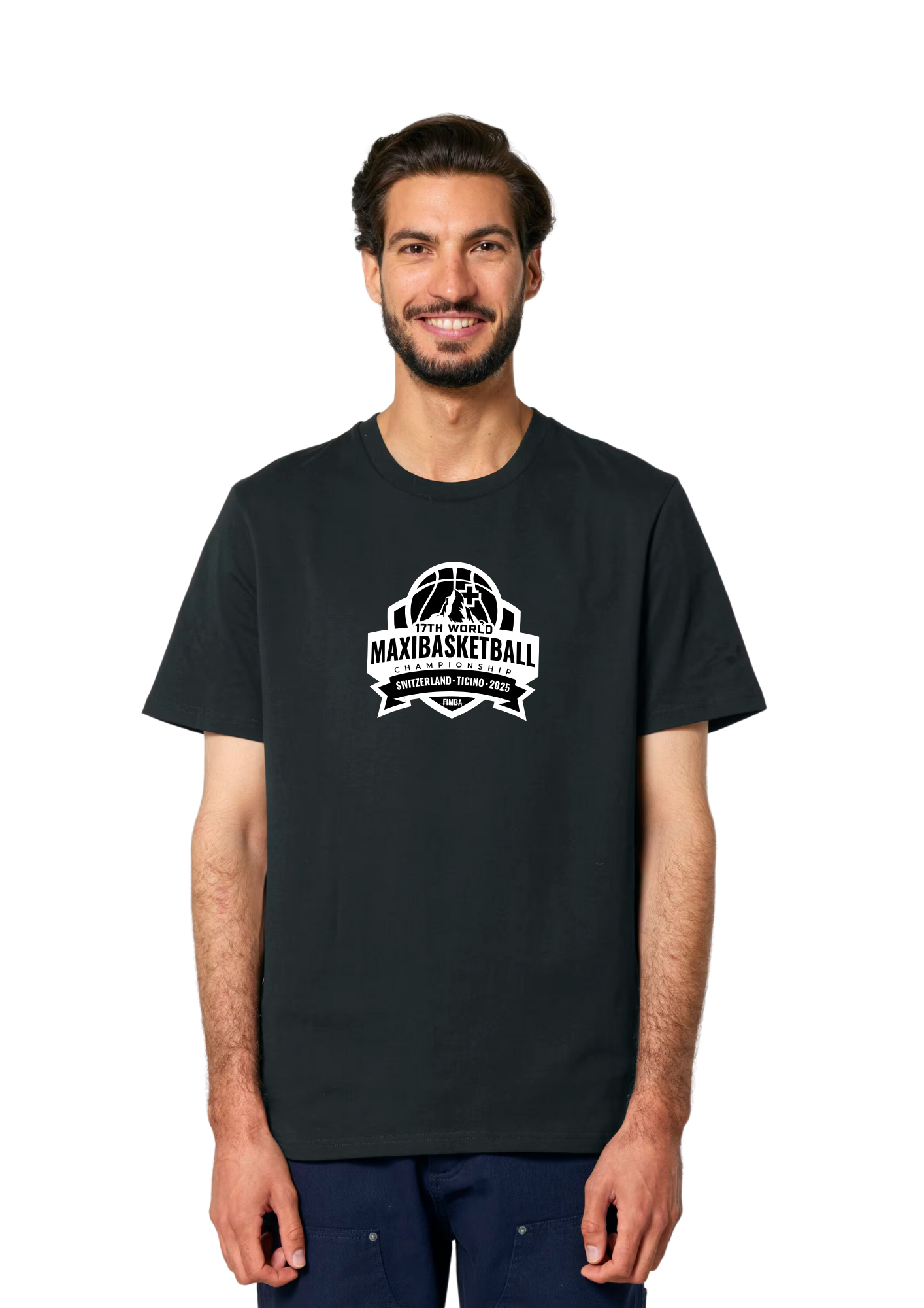 T-shirt noir unisexe