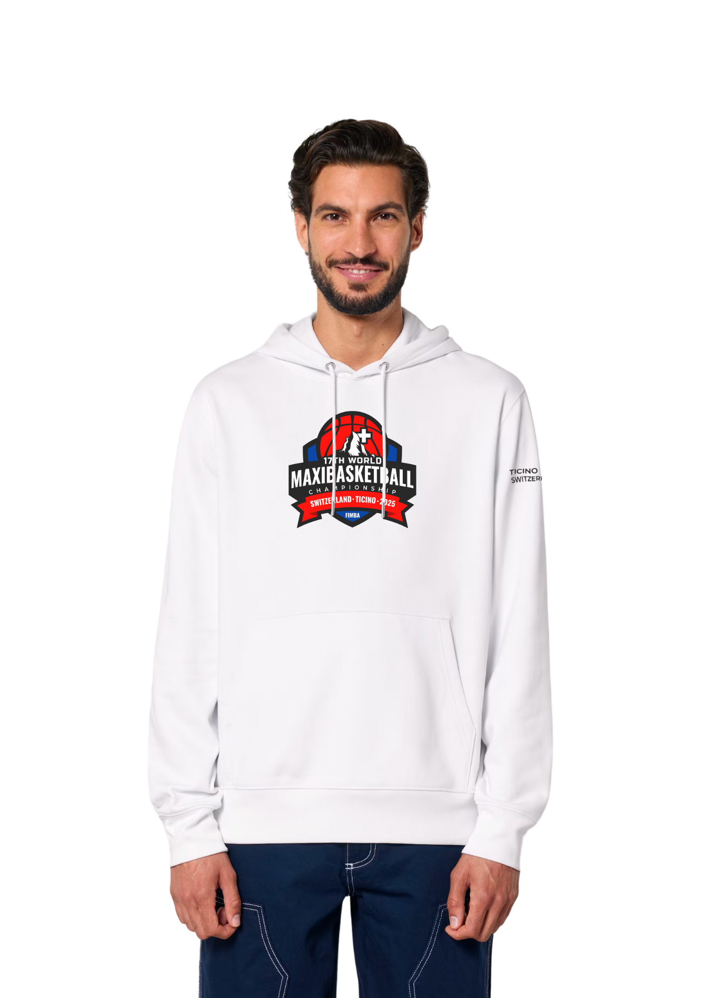 Hoodie blanc unisexe