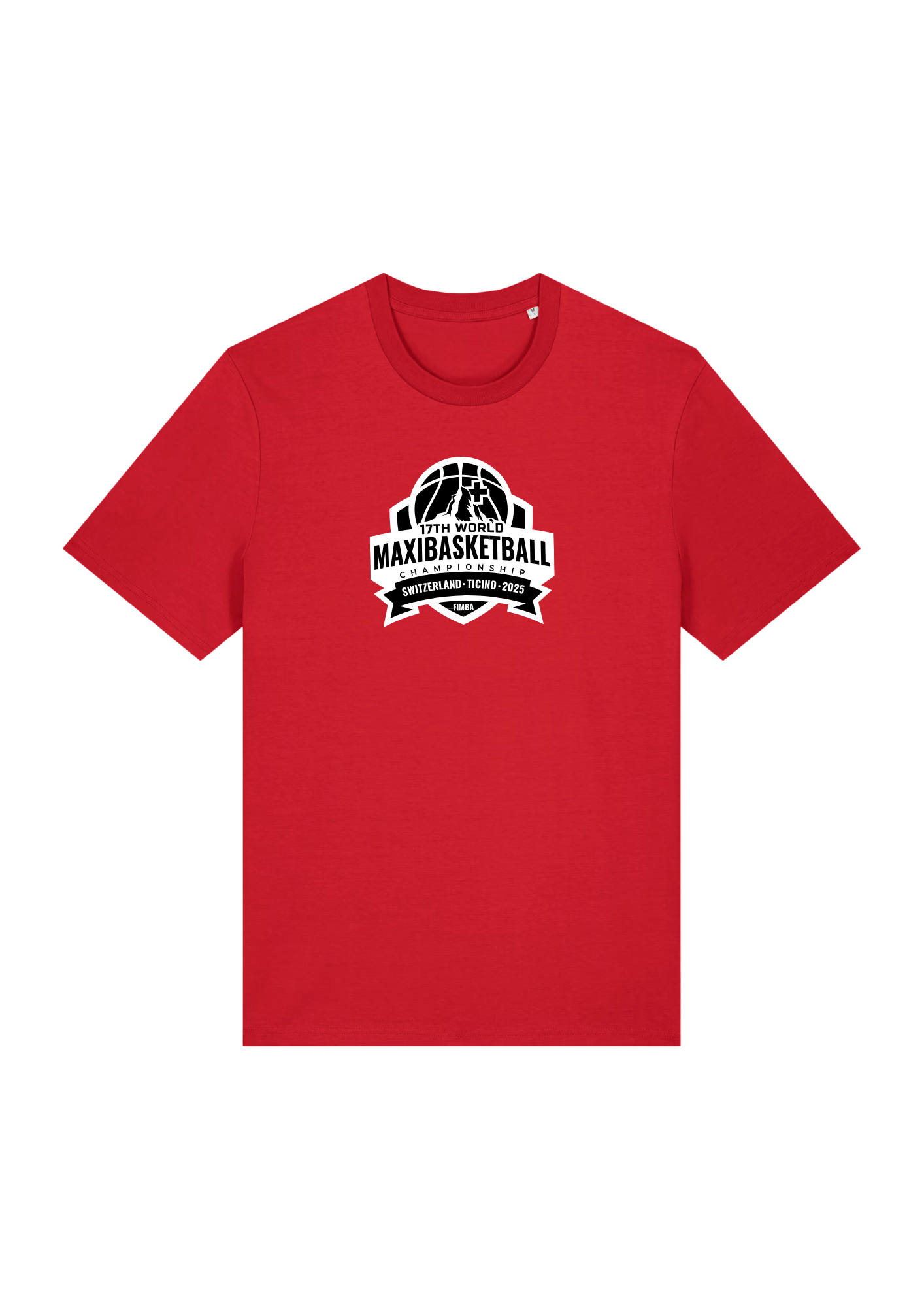 T-shirt rouge unisexe