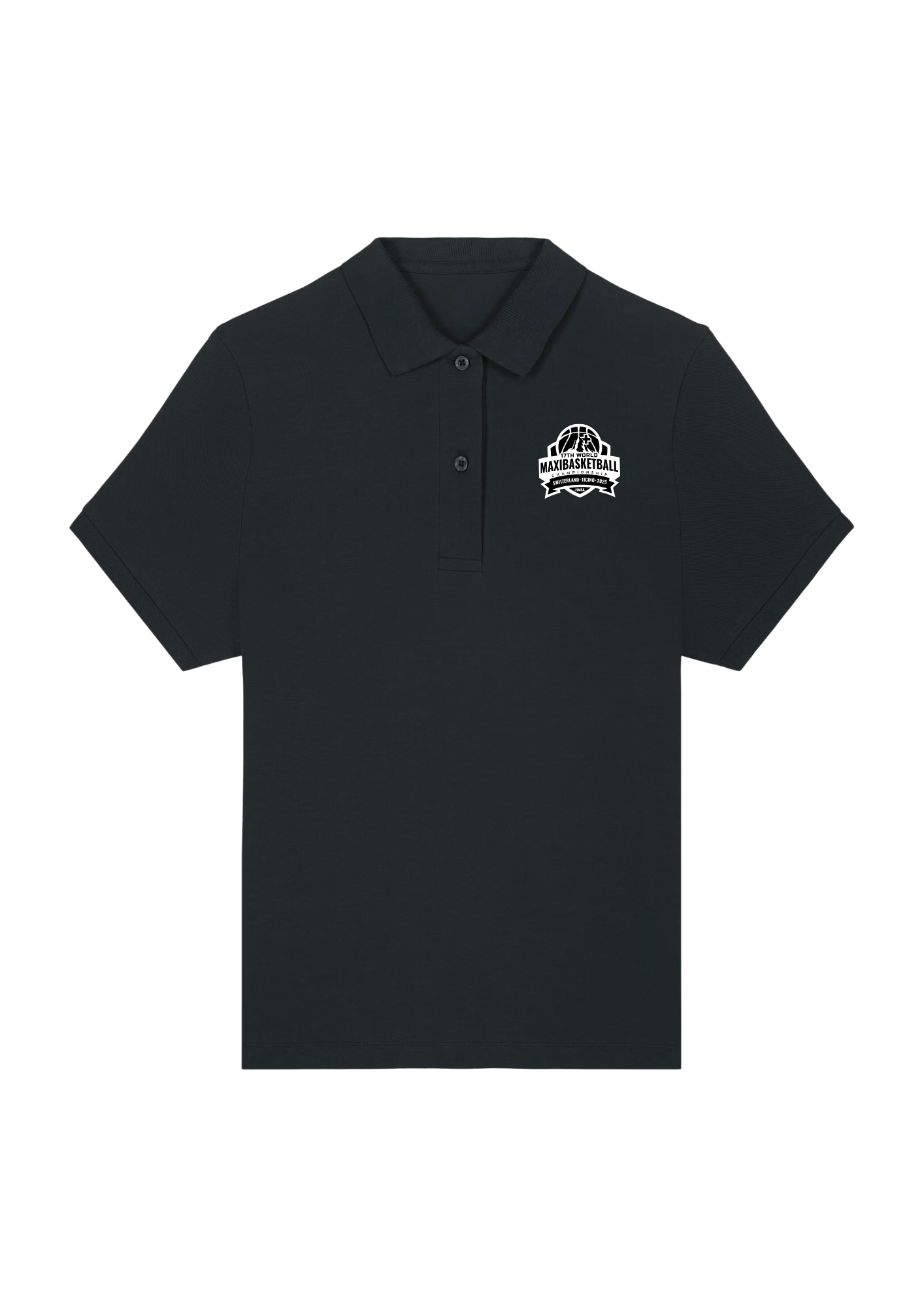 Polo noir femme