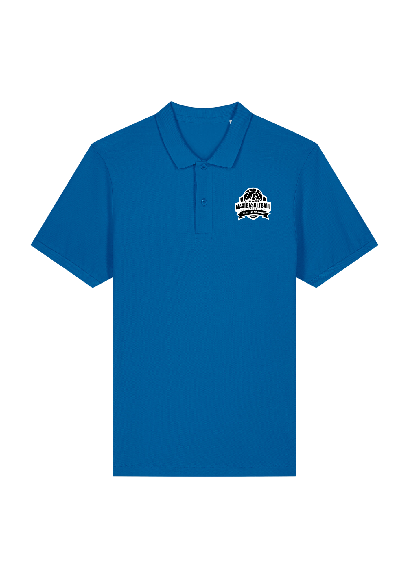 Polo bleu homme