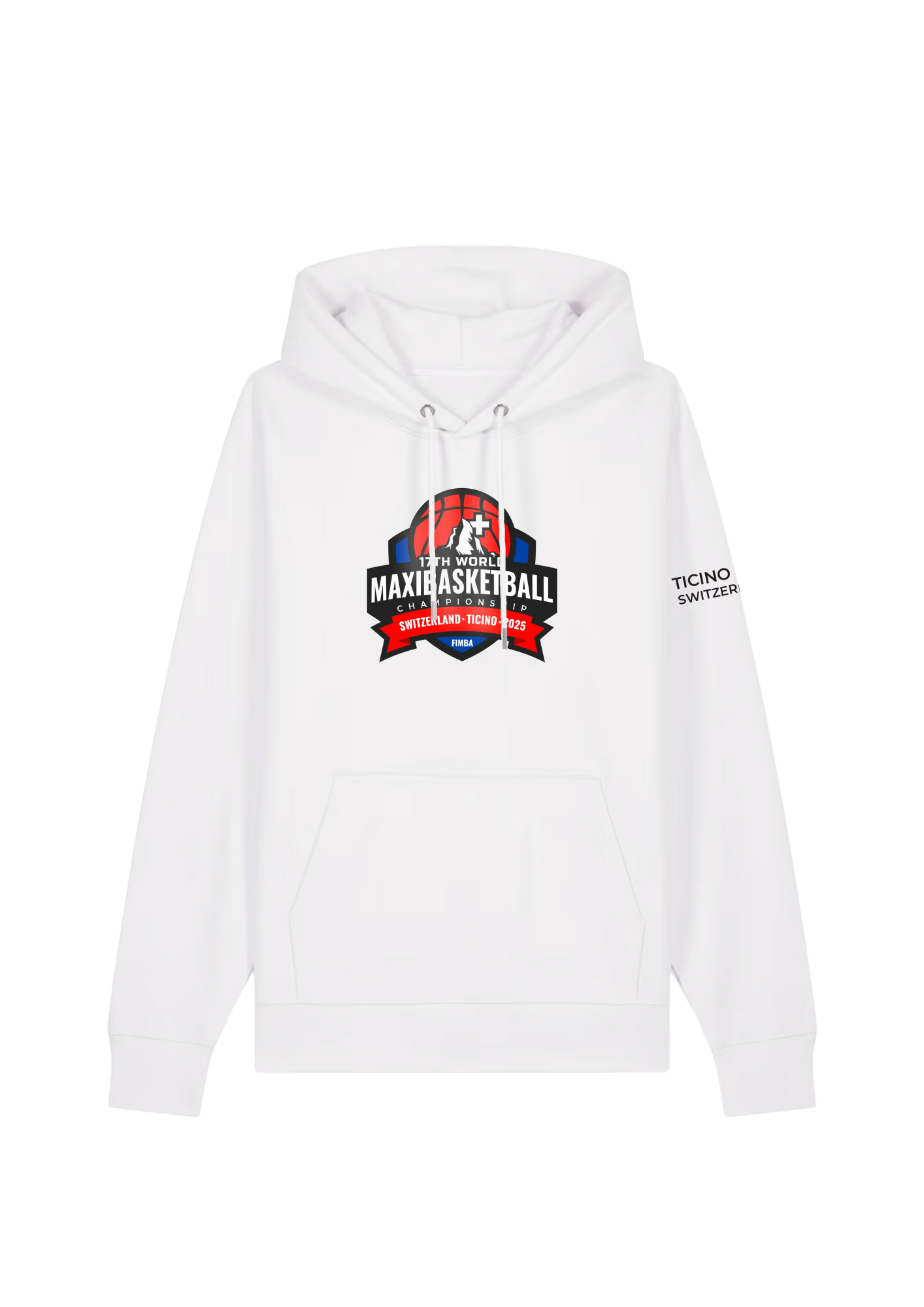 Hoodie blanc unisexe