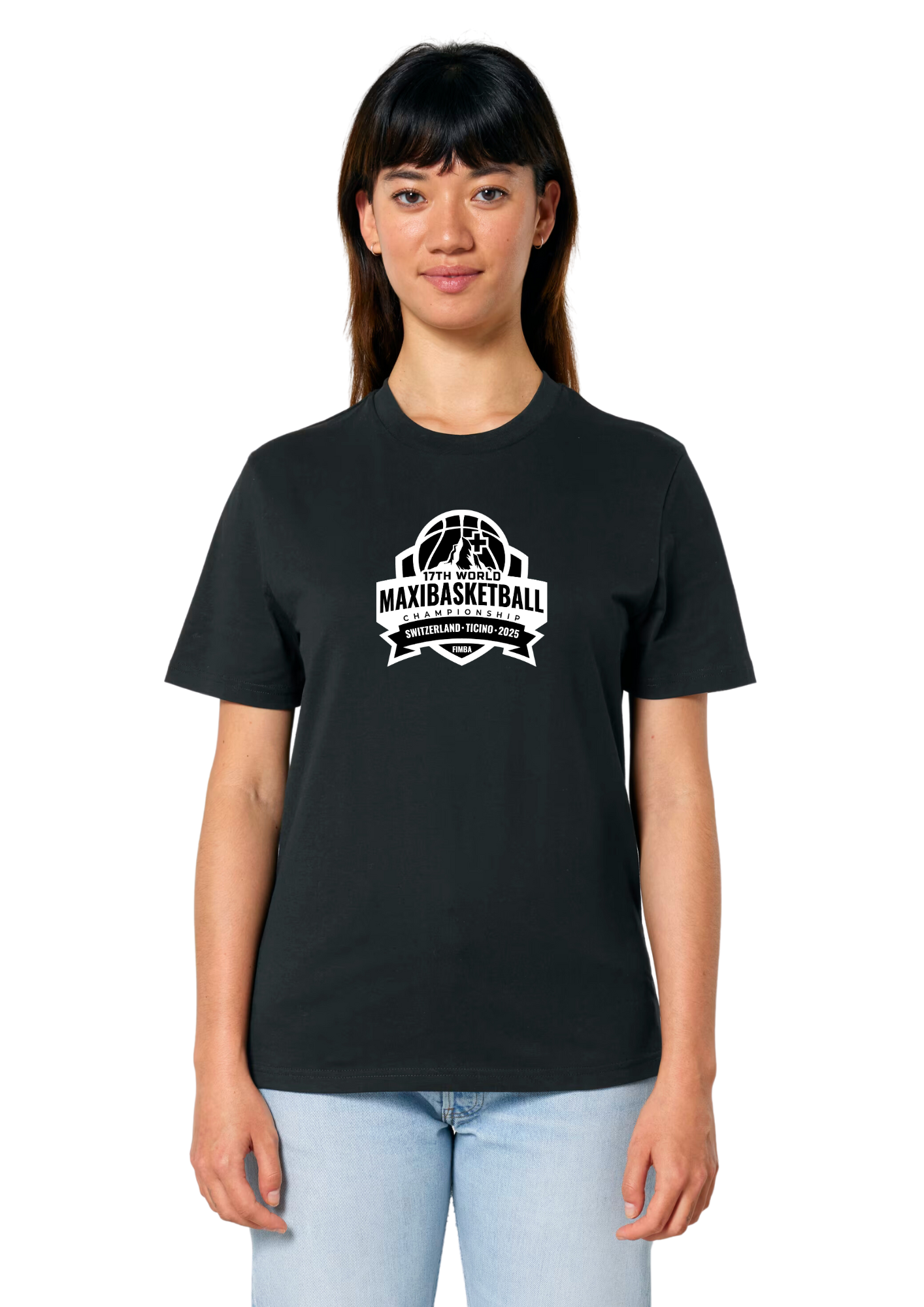 T-shirt noir unisexe