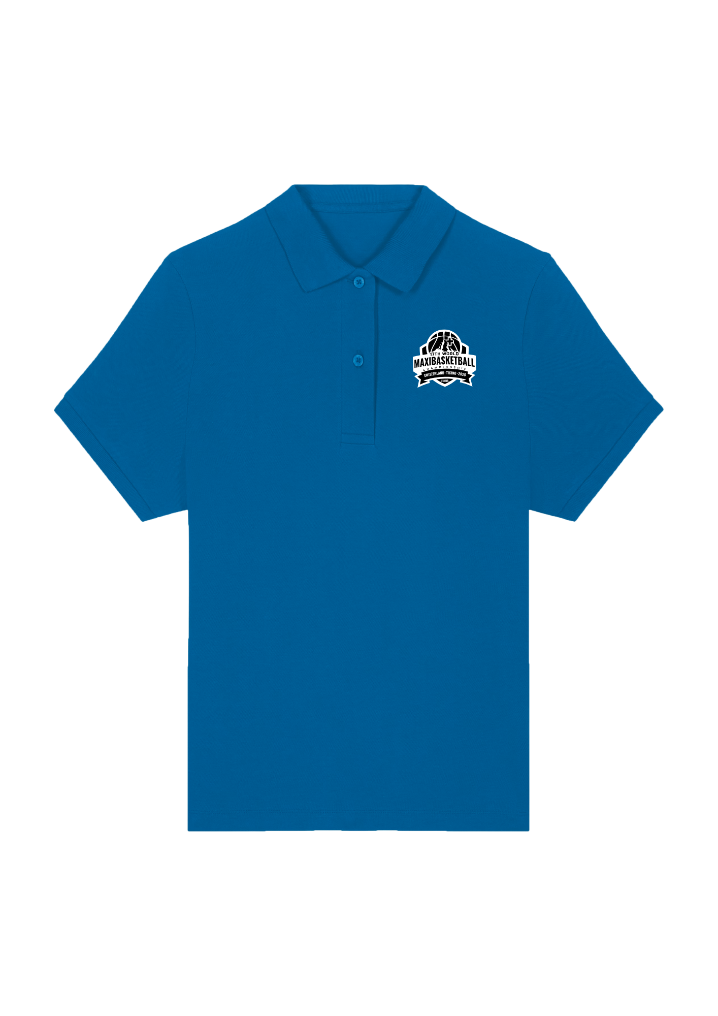 Polo bleu femme